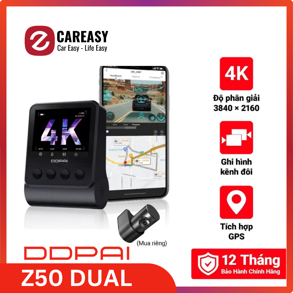 Camera hành trình DDPAI Z50 Dual